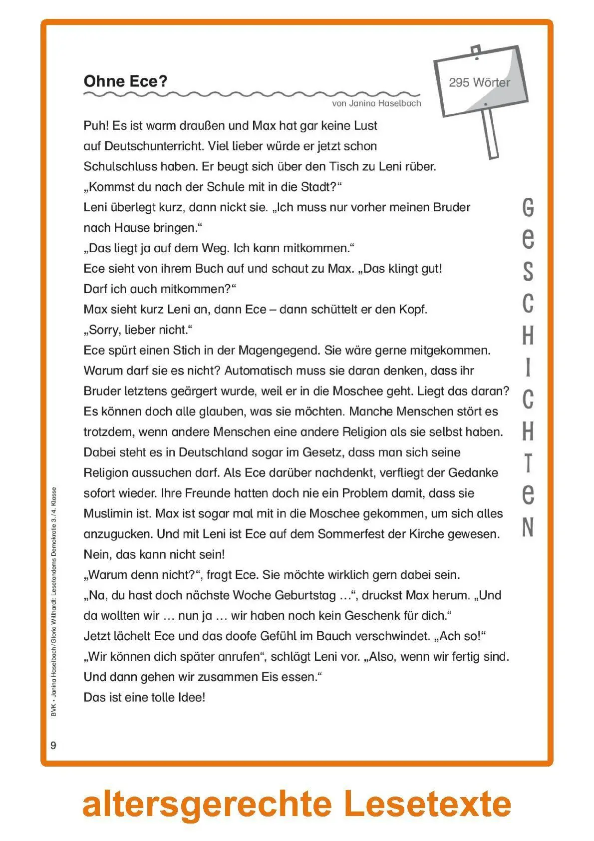 Bild: 9783965203495 | Lesetandems Demokratie 3./4. Klasse | Geschichten und Sachtexte | 2025
