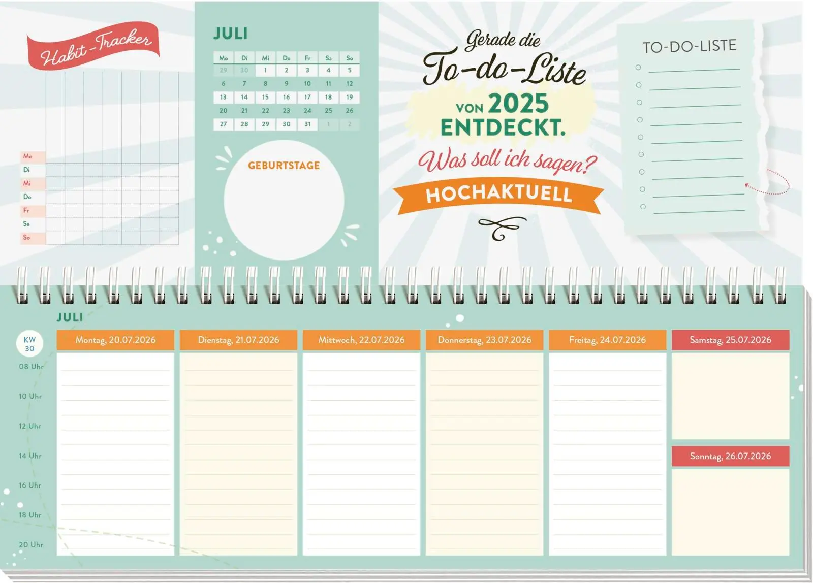 Bild: 4036442013595 | Tischkalender 2026 quer: Nutze den Tag! Es sei denn, er ist blöd,...