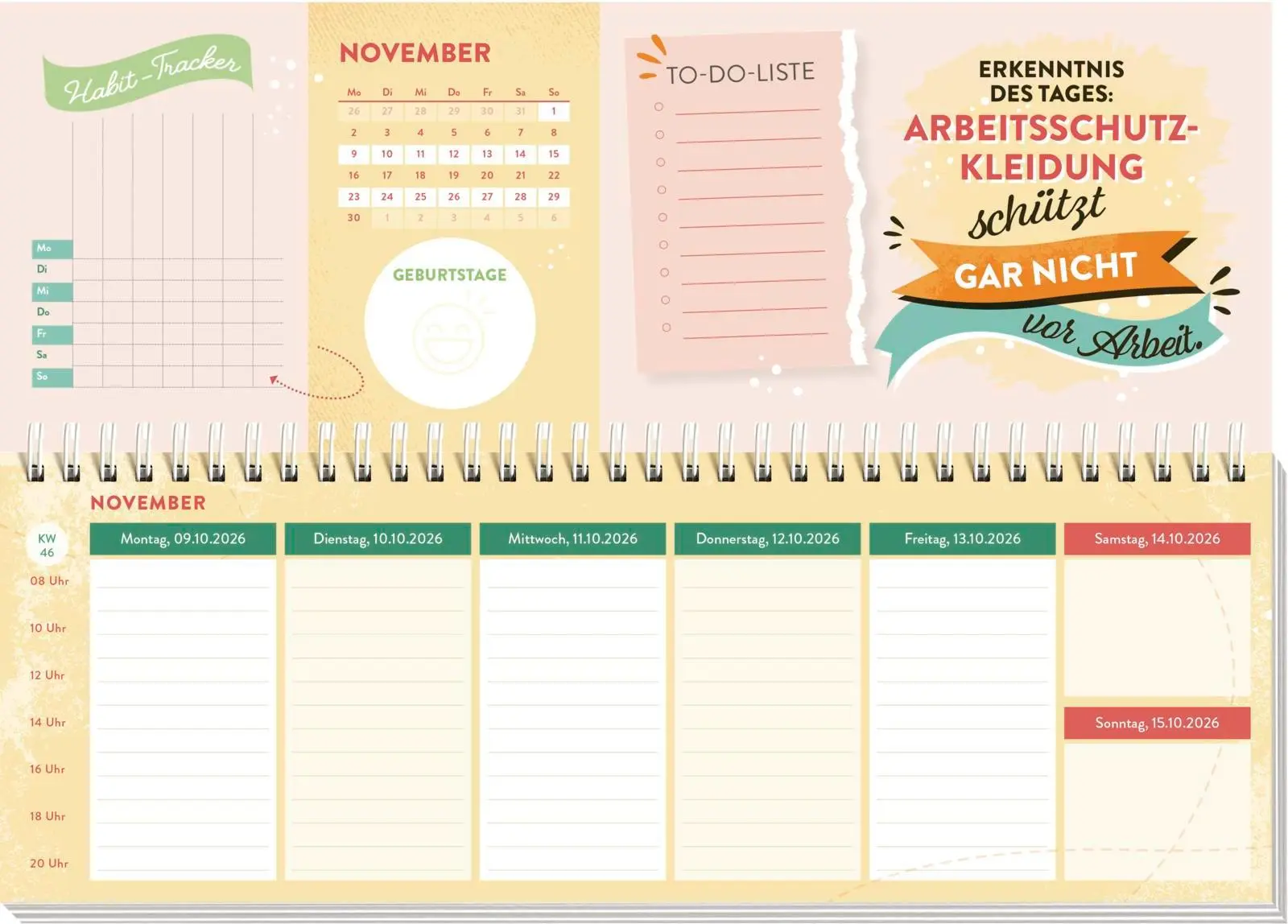 Bild: 4036442013595 | Tischkalender 2026 quer: Nutze den Tag! Es sei denn, er ist blöd,...