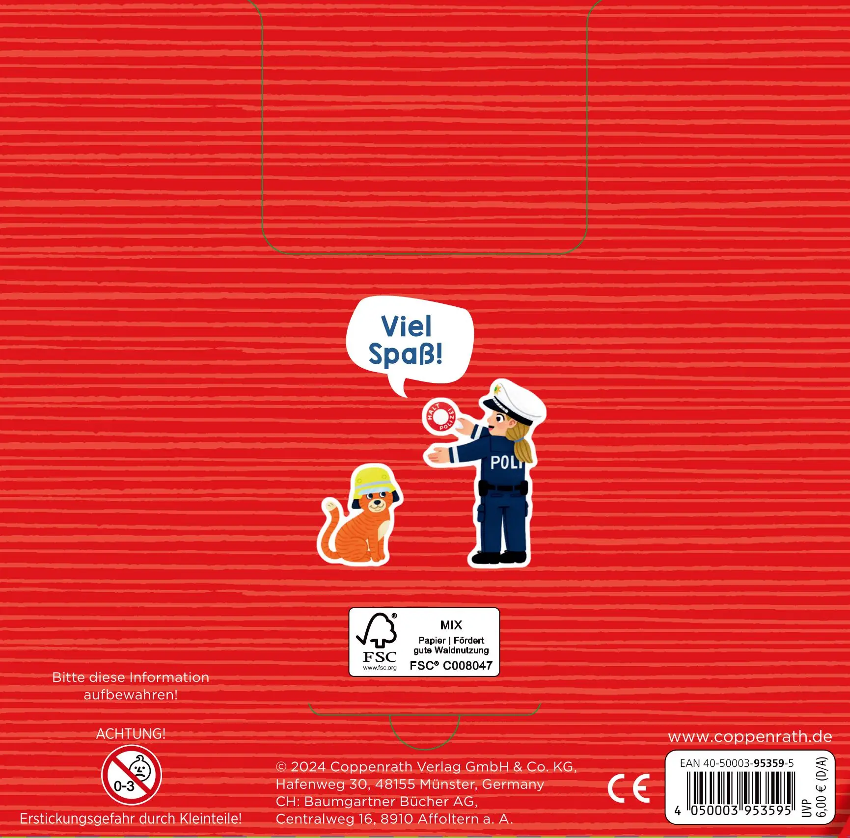 Rückseite: 4050003953595 | Meine Mini-Stickerwelt - Tatütata | Mit über 70 Stickern | Warnecke