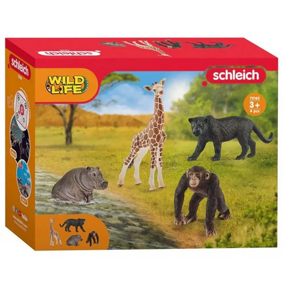 Cover: 4059433573595 | Schleich Wild Life 4er-Pack 15x19cm | 00101045S72162 | 2025 | Schleich