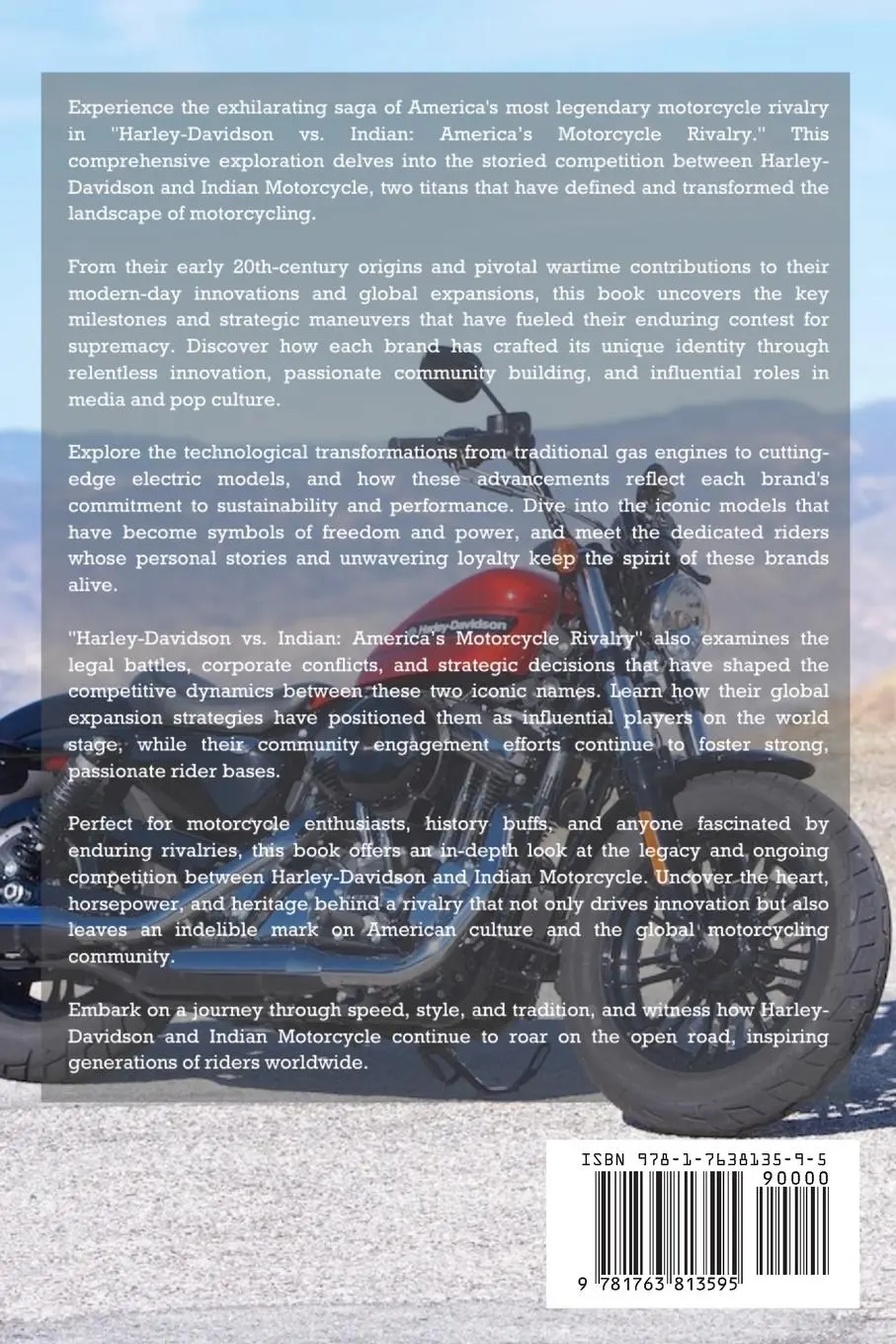 Rückseite: 9781763813595 | Harley-Davidson vs. Indian | America's Motorcycle Rivalry | Psaila