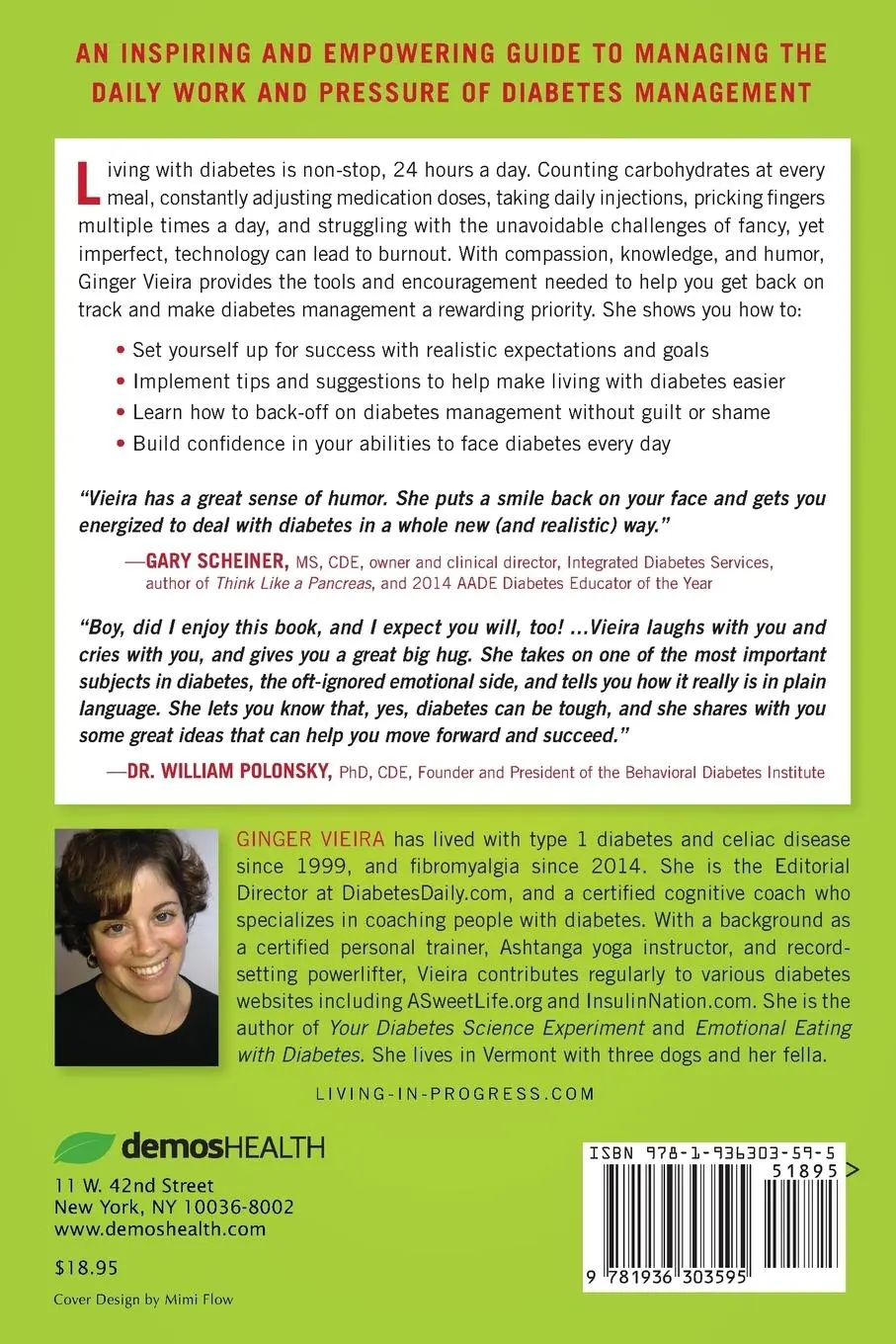Rückseite: 9781936303595 | Dealing with Diabetes Burnout | Ginger Vieira | Taschenbuch | Englisch