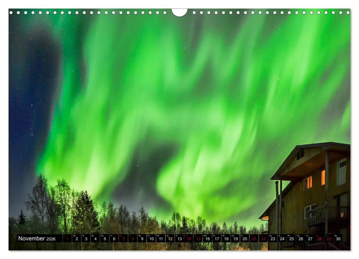 Bild: 9783457873595 | Aurora in Alaska (Wandkalender 2026 DIN A3 quer), CALVENDO...