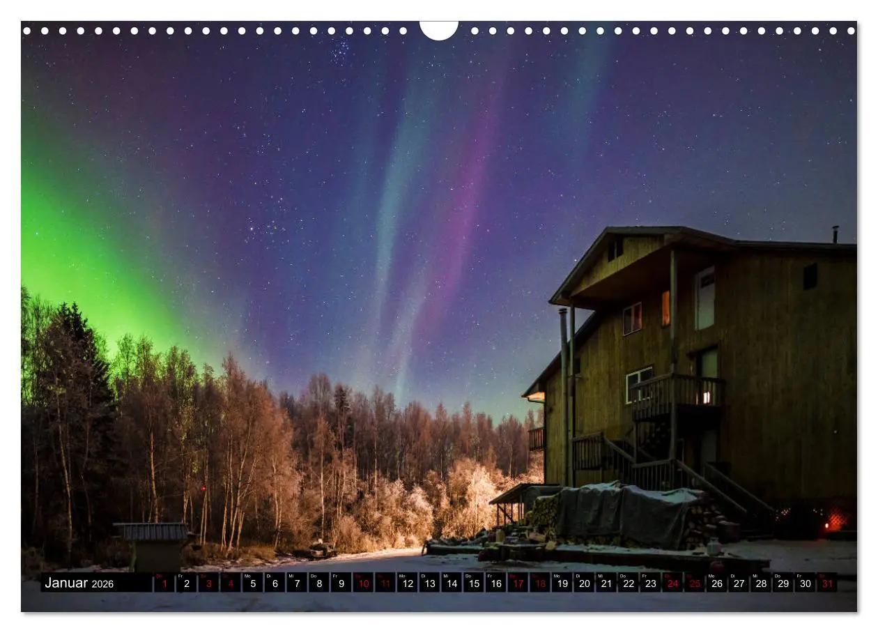 Bild: 9783457873595 | Aurora in Alaska (Wandkalender 2026 DIN A3 quer), CALVENDO...