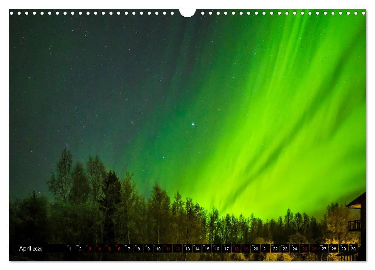 Bild: 9783457873595 | Aurora in Alaska (Wandkalender 2026 DIN A3 quer), CALVENDO...