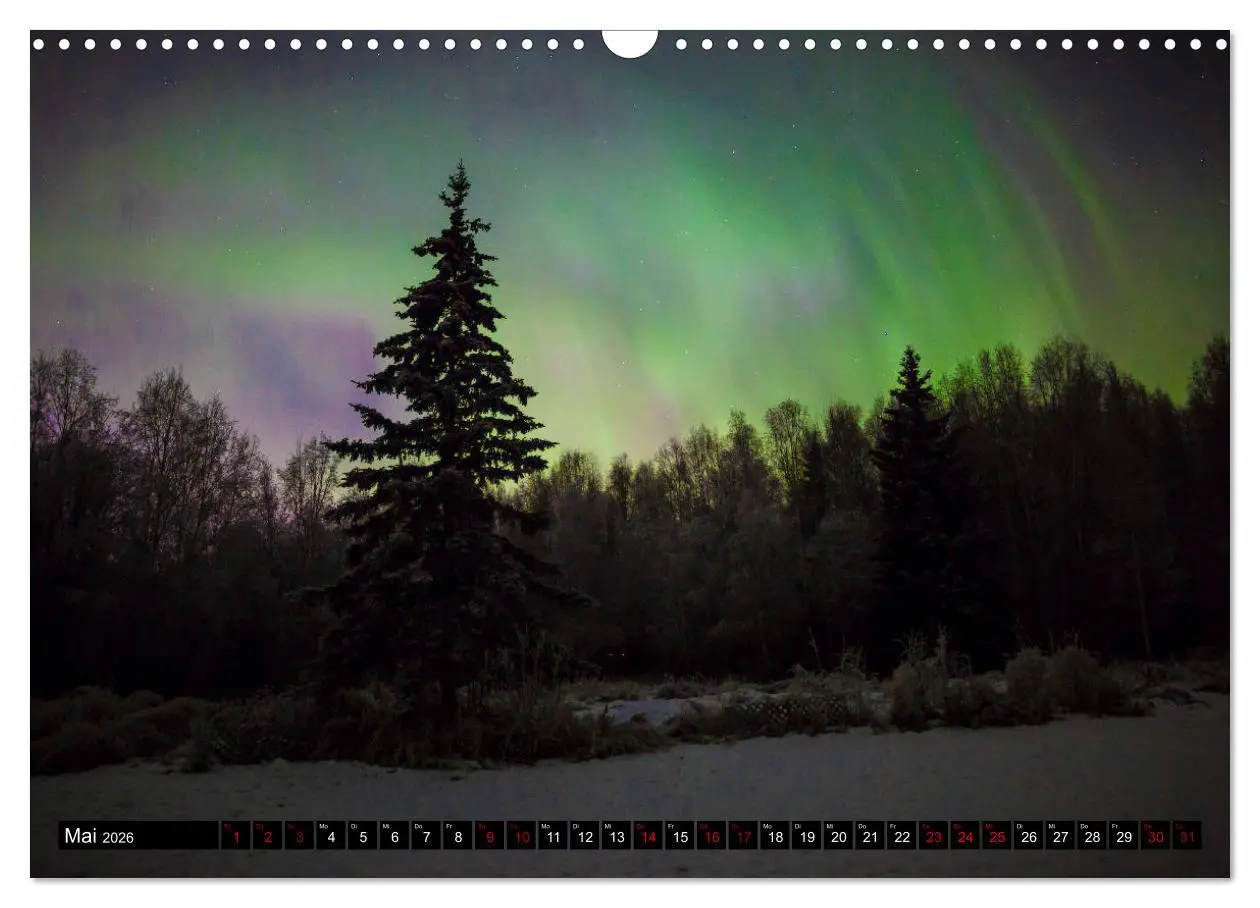 Bild: 9783457873595 | Aurora in Alaska (Wandkalender 2026 DIN A3 quer), CALVENDO...