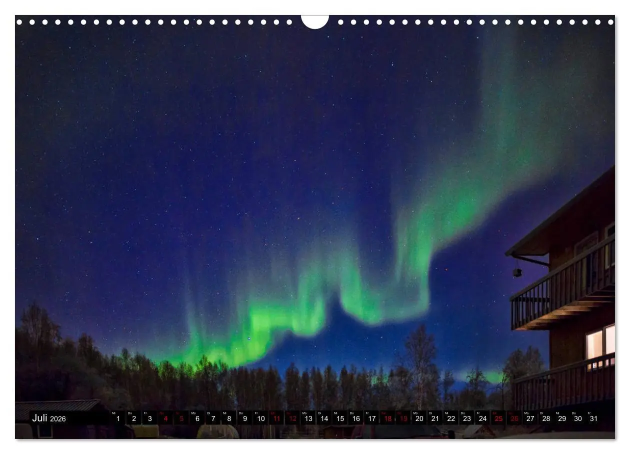 Bild: 9783457873595 | Aurora in Alaska (Wandkalender 2026 DIN A3 quer), CALVENDO...