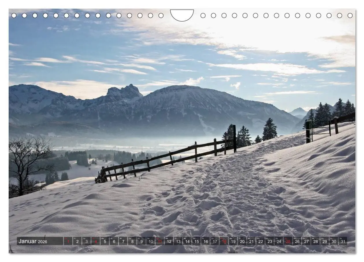 Bild: 9783516103595 | Ein Jahr im Allgäu (Wandkalender 2026 DIN A4 quer), CALVENDO...