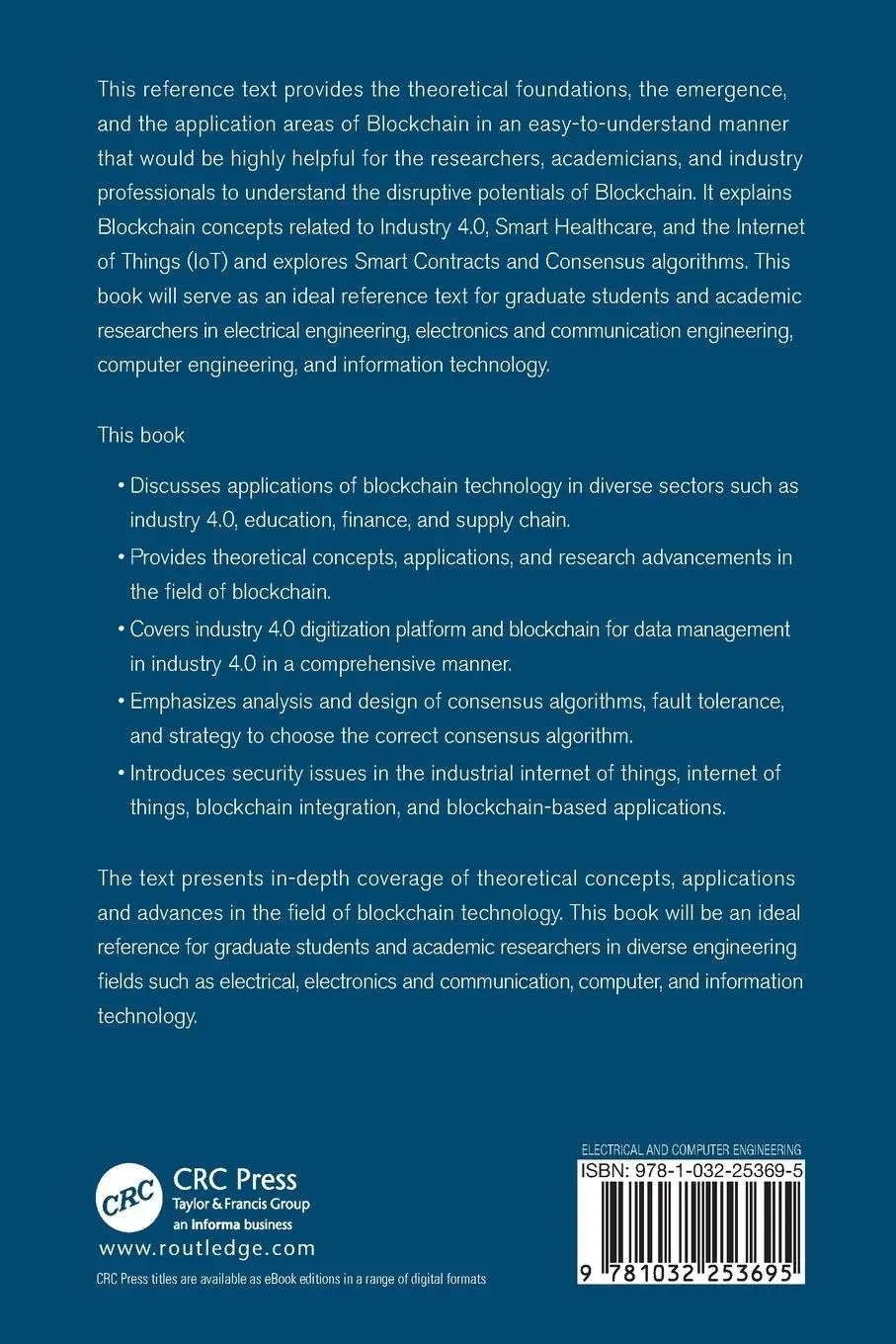 Rückseite: 9781032253695 | Blockchain for Industry 4.0 | Anoop V. S. (u. a.) | Taschenbuch | 2024