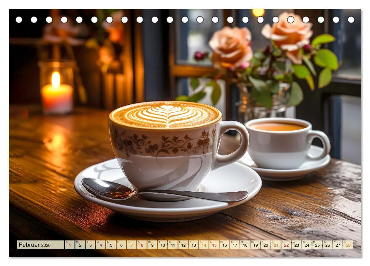 Bild: 9783457483695 | Mein Kaffee meine Bar (Tischkalender 2026 DIN A5 quer), CALVENDO...