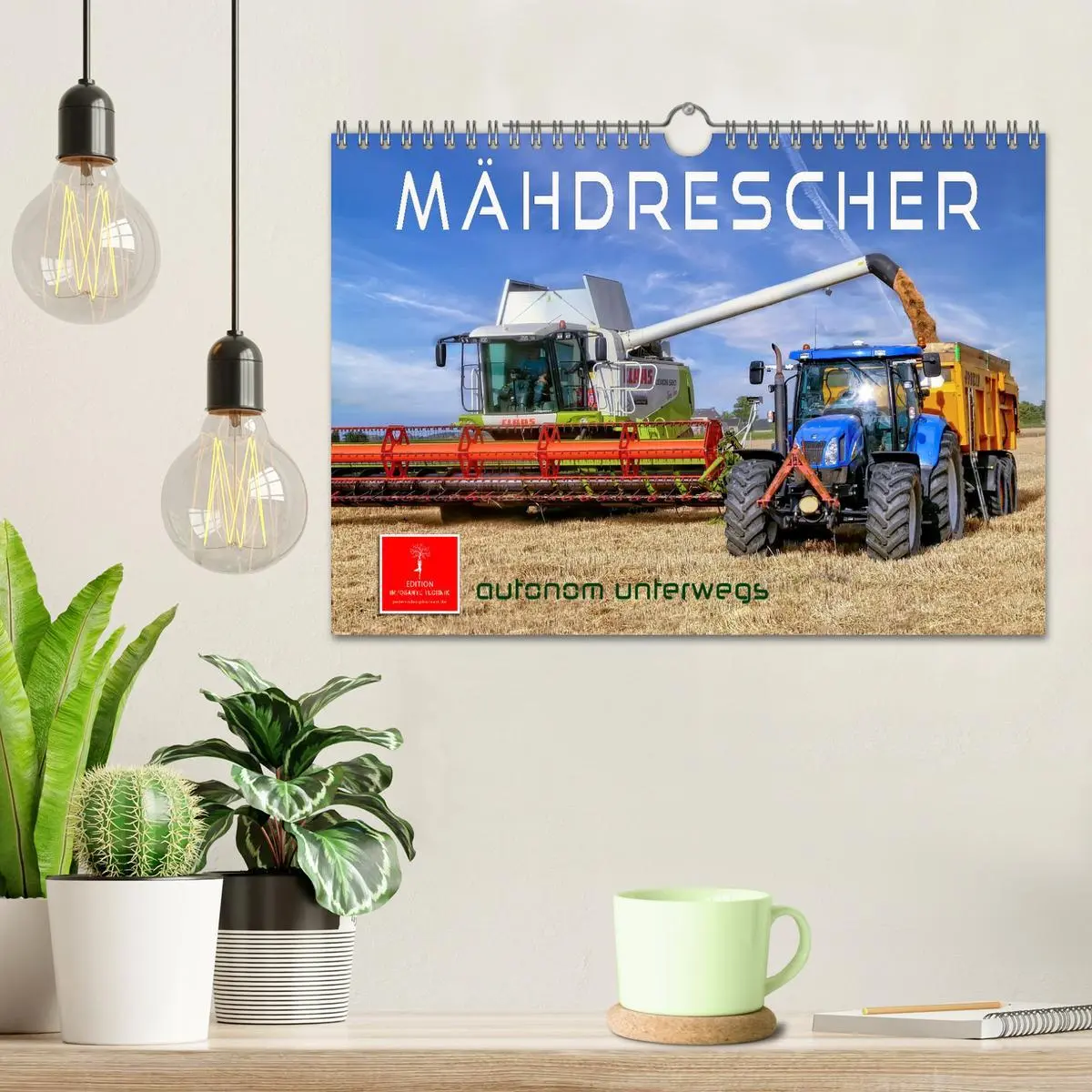 Bild: 9783457553695 | Mähdrescher - autonom unterwegs (Wandkalender 2026 DIN A4 quer),...