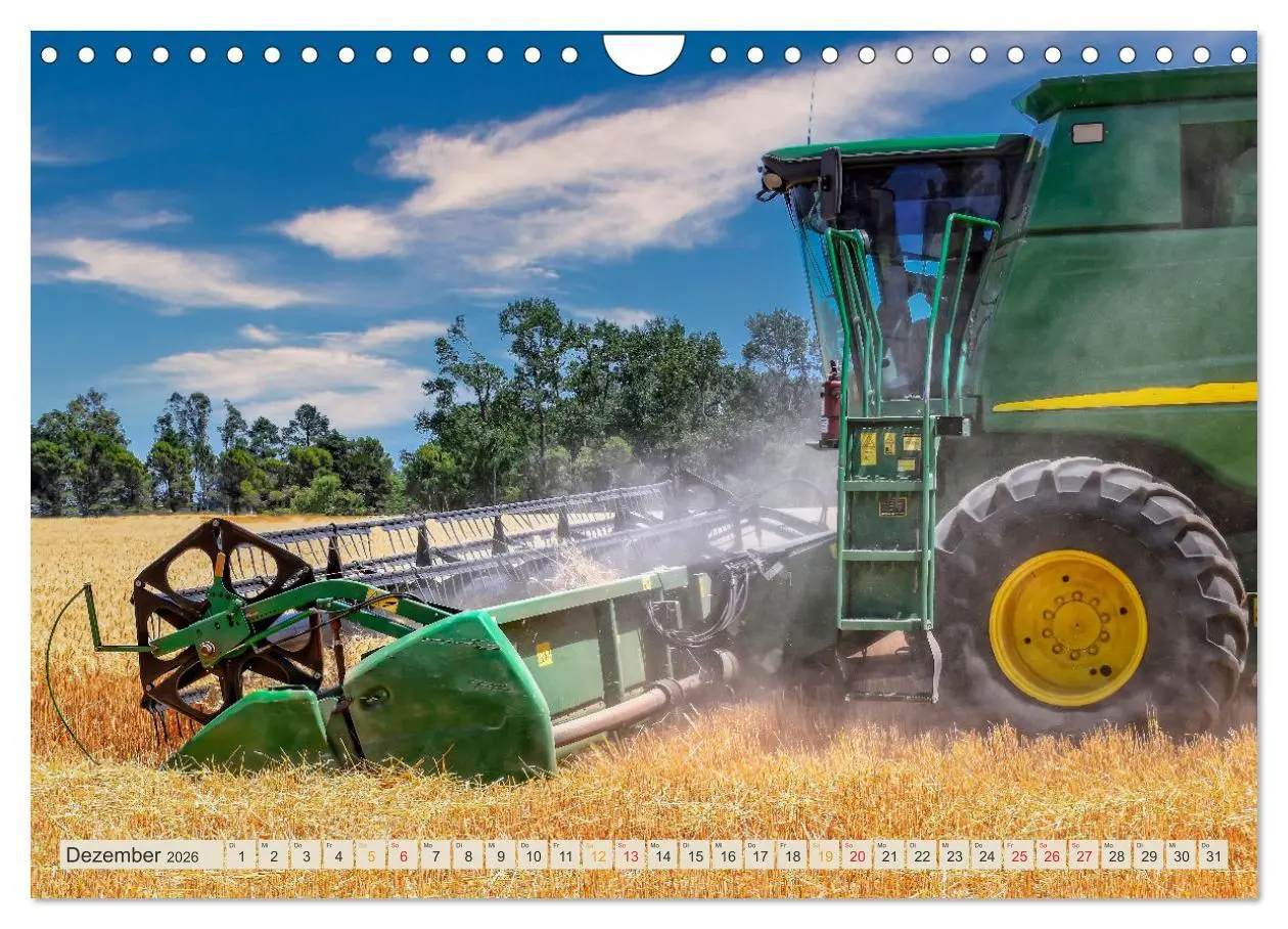 Bild: 9783457553695 | Mähdrescher - autonom unterwegs (Wandkalender 2026 DIN A4 quer),...