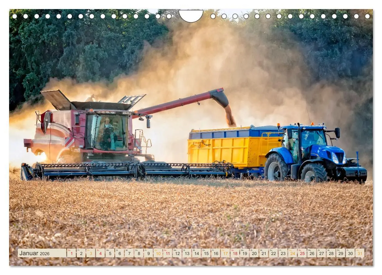 Bild: 9783457553695 | Mähdrescher - autonom unterwegs (Wandkalender 2026 DIN A4 quer),...