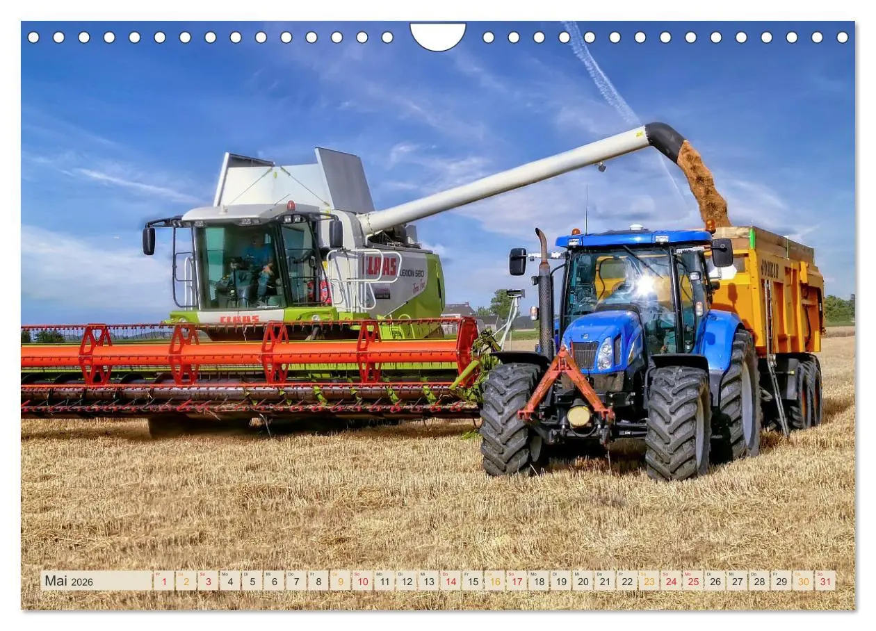 Bild: 9783457553695 | Mähdrescher - autonom unterwegs (Wandkalender 2026 DIN A4 quer),...