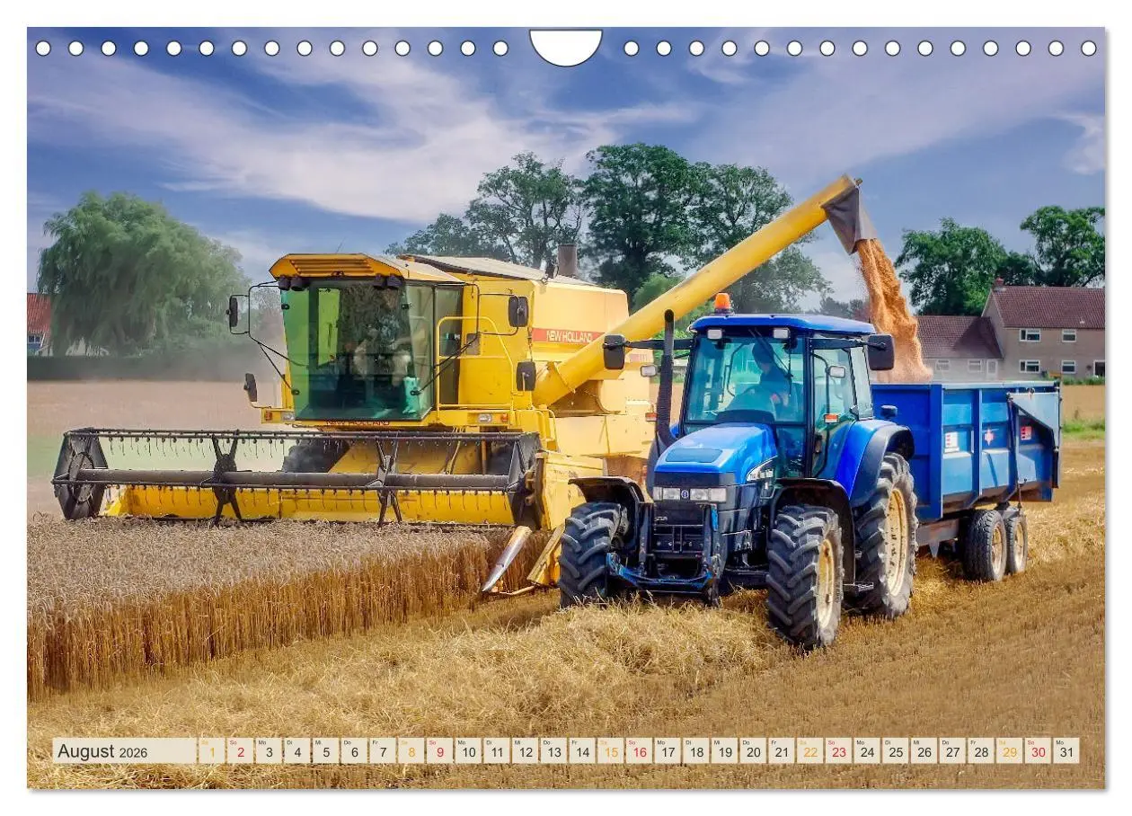 Bild: 9783457553695 | Mähdrescher - autonom unterwegs (Wandkalender 2026 DIN A4 quer),...