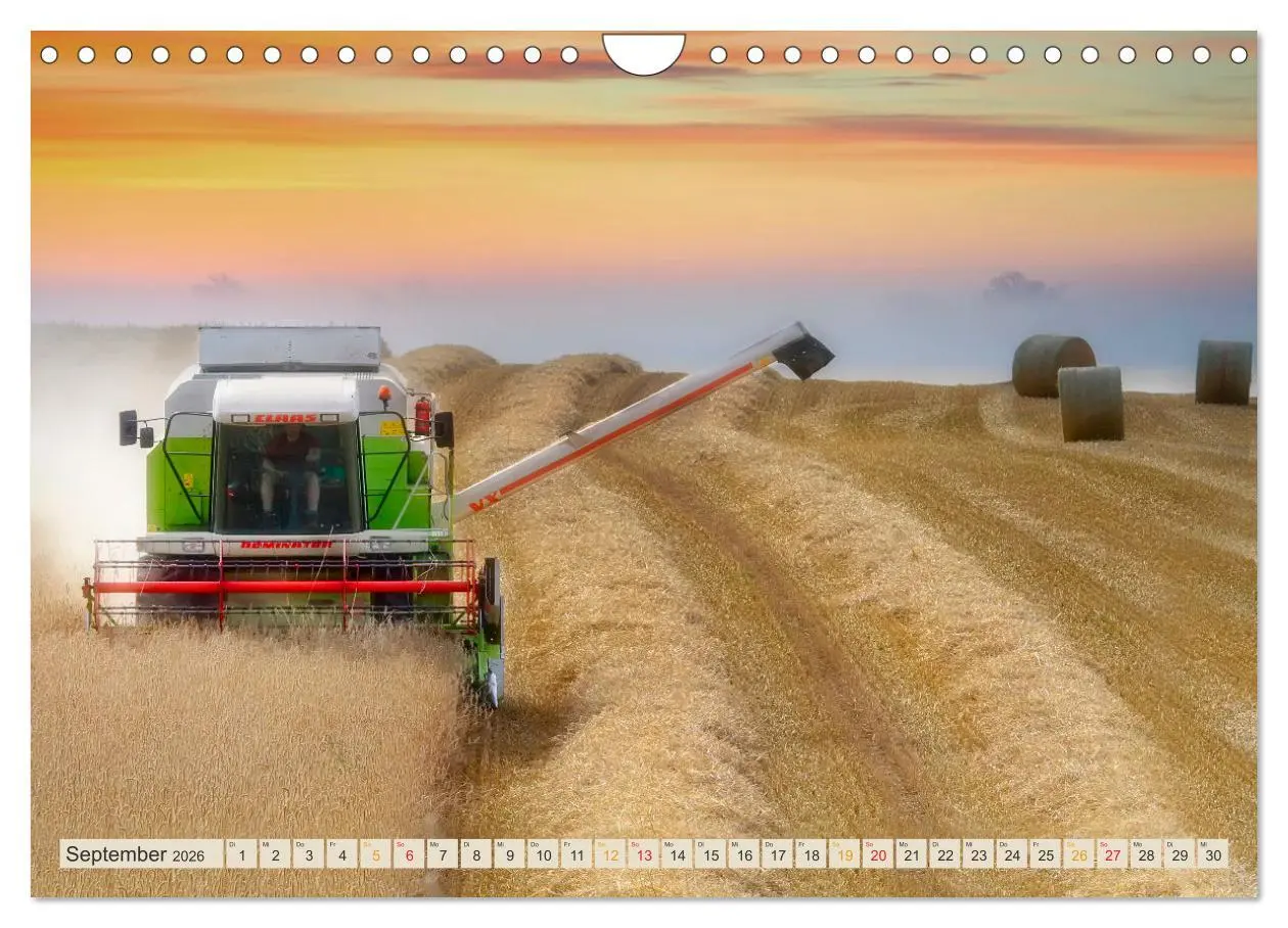 Bild: 9783457553695 | Mähdrescher - autonom unterwegs (Wandkalender 2026 DIN A4 quer),...