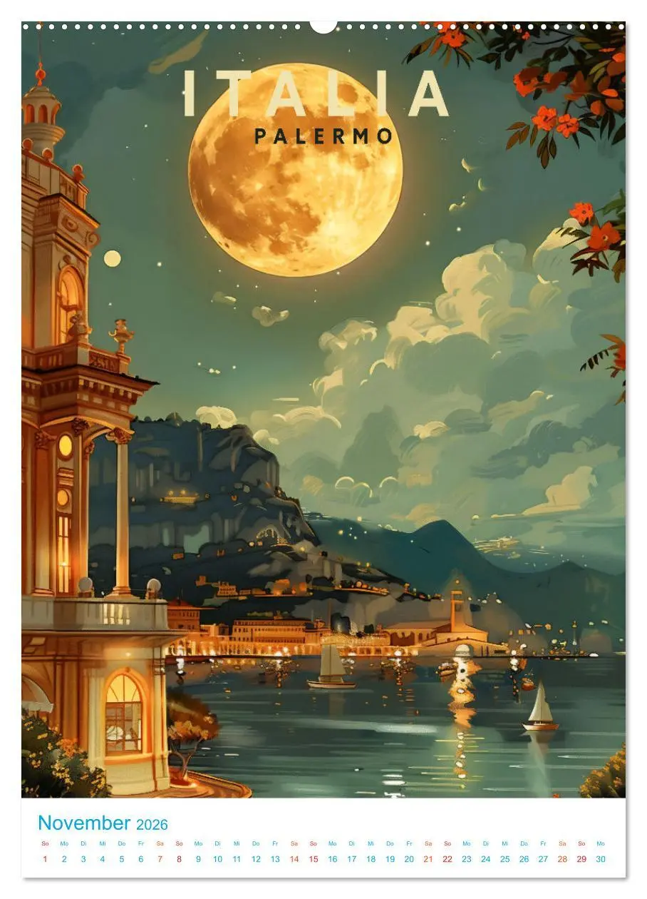 Bild: 9783516263695 | Italien - Old School Poster Style (hochwertiger Premium...