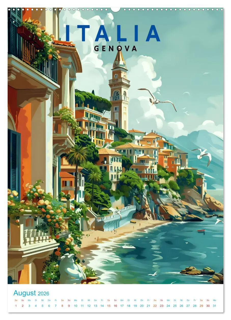 Bild: 9783516263695 | Italien - Old School Poster Style (hochwertiger Premium...
