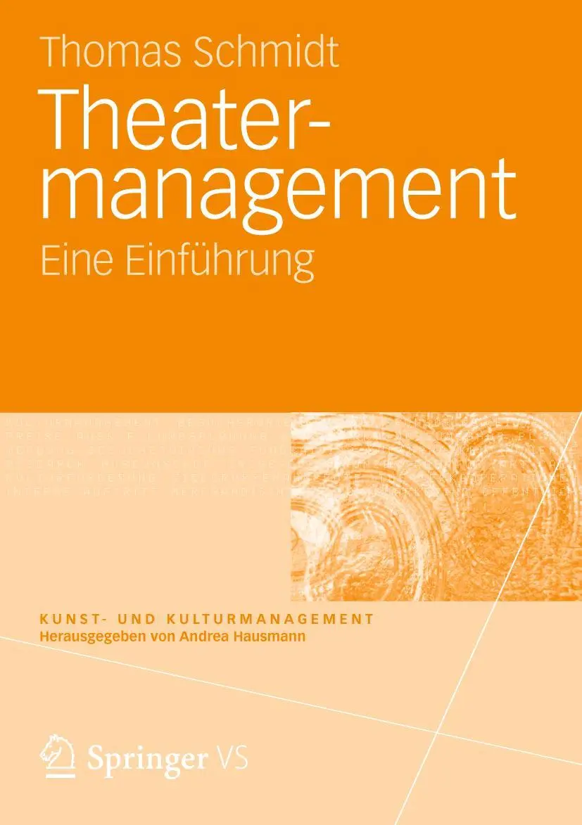 Cover: 9783531183695 | Theatermanagement | Eine Einführung | Thomas Schmidt | Taschenbuch