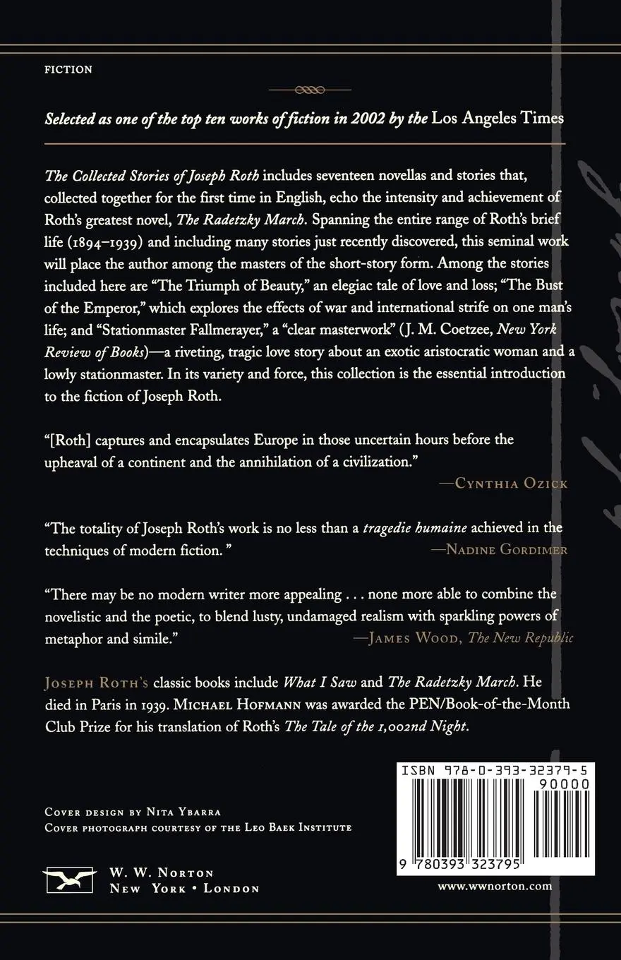 Rückseite: 9780393323795 | The Collected Stories of Joseph Roth | Joseph Roth | Taschenbuch