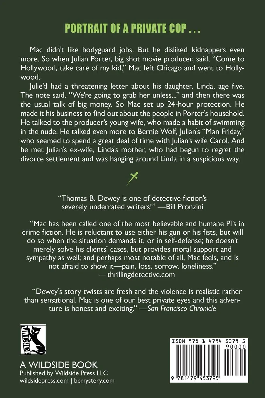 Rückseite: 9781479453795 | The Case of the Chased and the Chaste | Mac #7 | Thomas B. Dewey