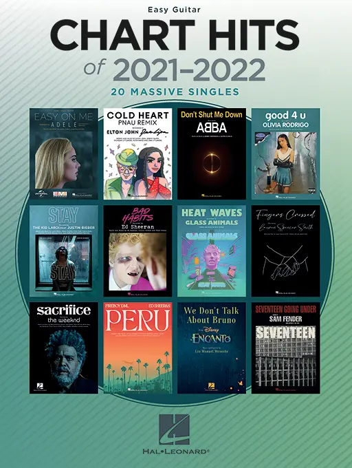 Chart Hits of 2021-2022 Easy Guitar