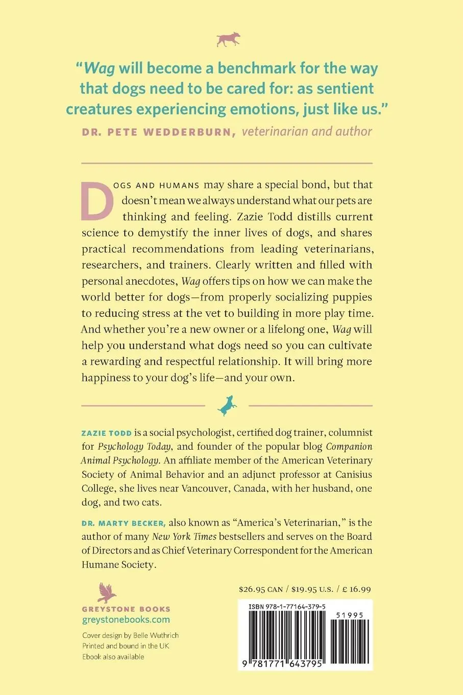 Rückseite: 9781771643795 | Wag | The Science of Making Your Dog Happy | Zazie Todd | Taschenbuch