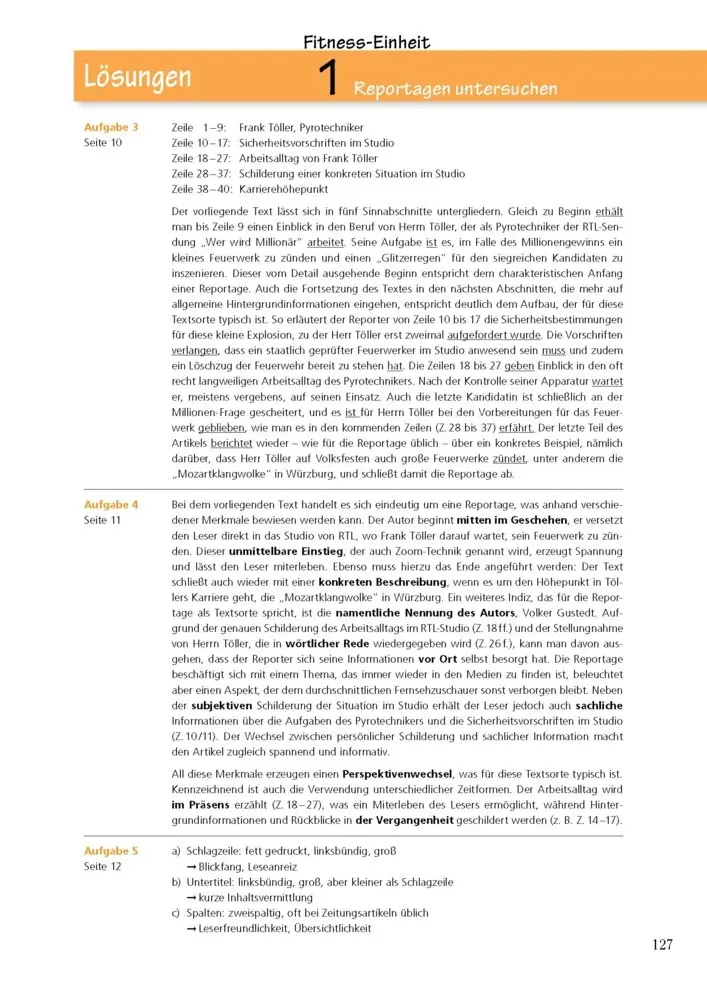 Bild: 9783129303795 | Texte analysieren und verfassen - Klasse 8-10 - Deutsch | Taschenbuch
