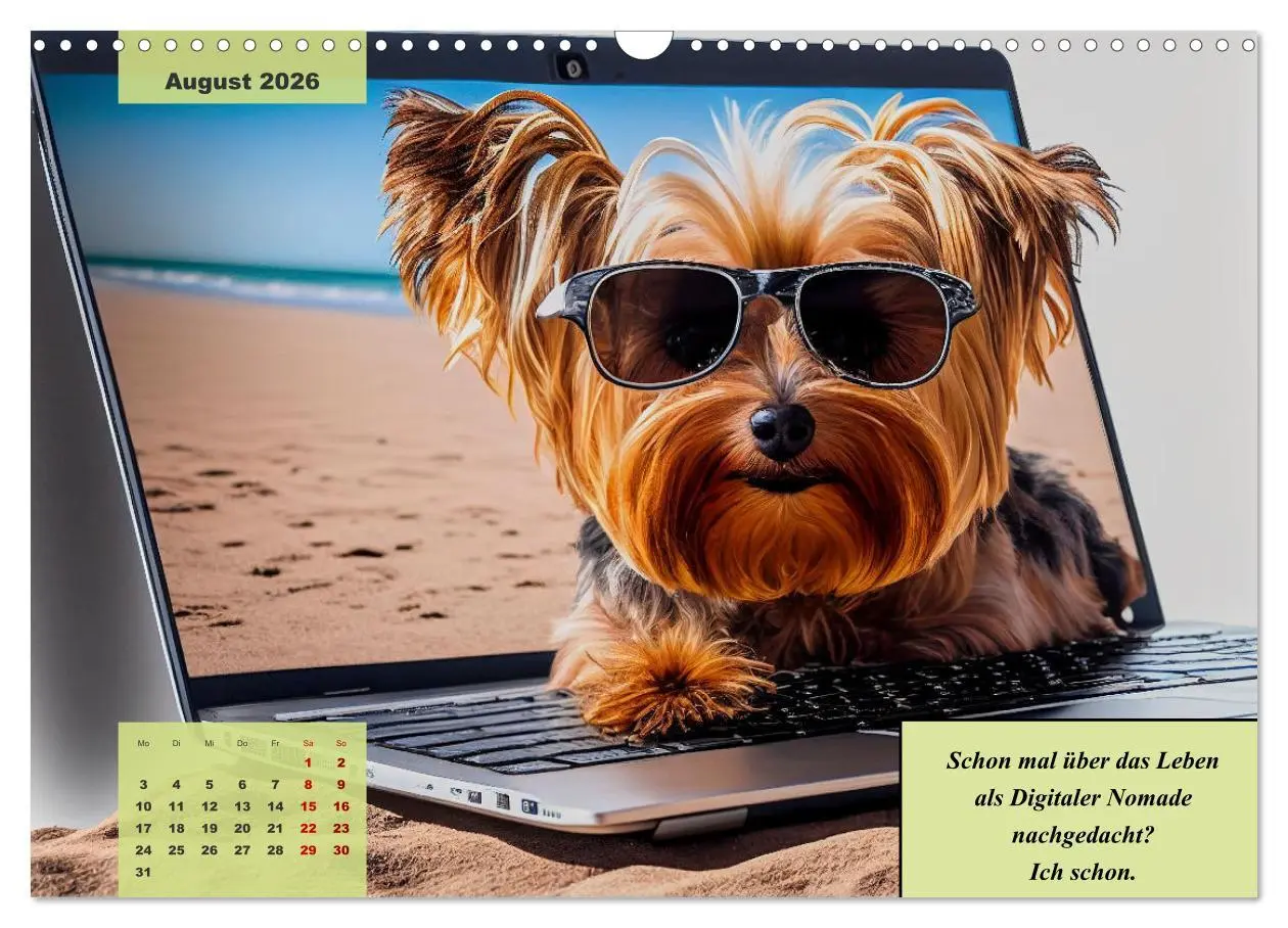 Bild: 9783457543795 | Der humoristische Yorkshire Terrier Kalender (Wandkalender 2026 DIN...