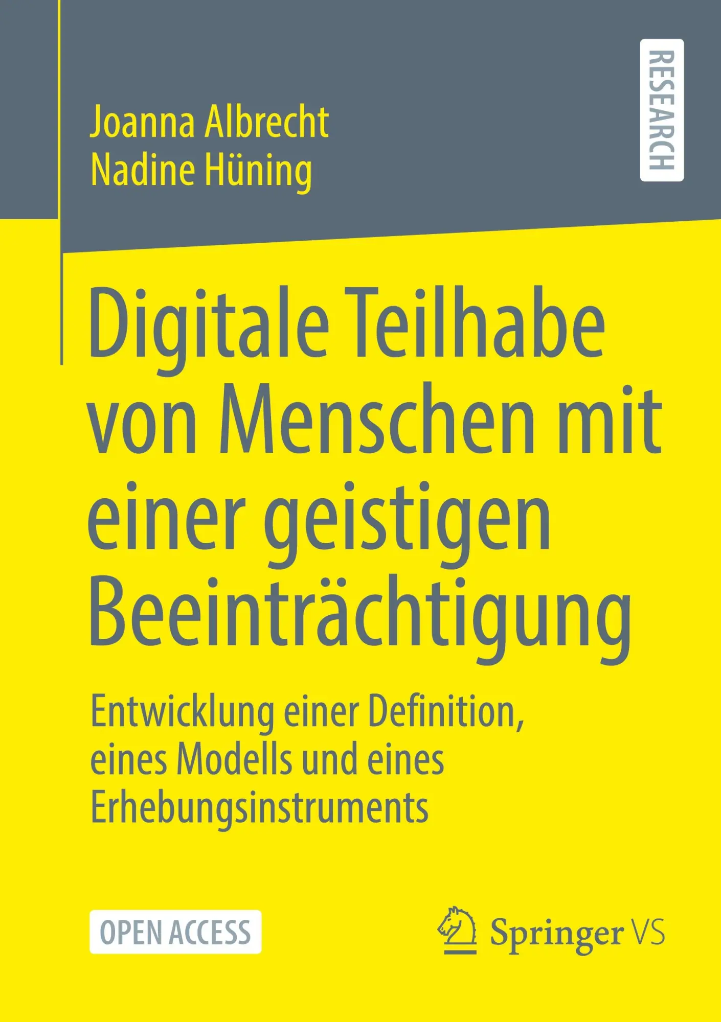 Cover: 9783658443795 | Digitale Teilhabe von Menschen mit einer geistigen Beeinträchtigung