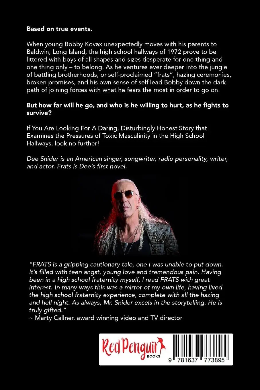 Rückseite: 9781637773895 | Frats | Dee Snider | Taschenbuch | Englisch | 2023 | Red Penguin Books