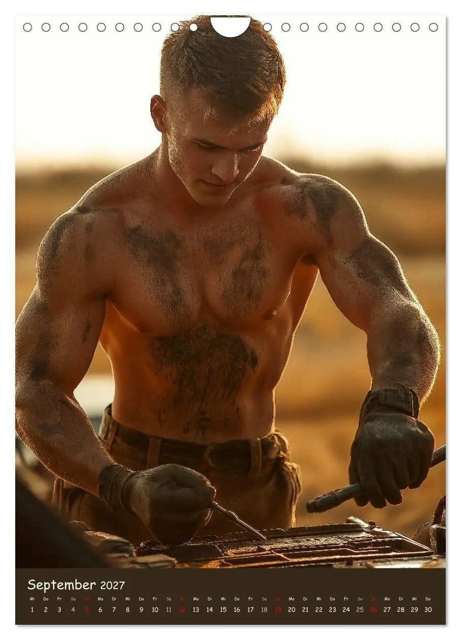 Bild: 9783516933895 | Harte Männer - Sexy Bauarbeiter mit Sixpack (Wandkalender 2027 DIN...