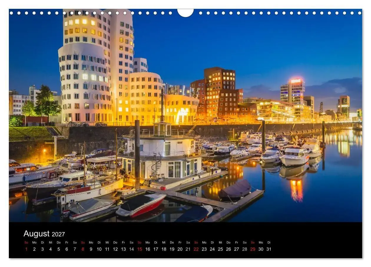 Bild: 9783594083895 | Düsseldorf bei Nacht (Wandkalender 2027 DIN A3 quer), CALVENDO...