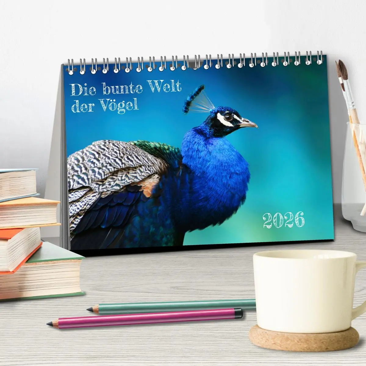 Bild: 9783457523995 | Die bunte Welt der Vögel (Tischkalender 2026 DIN A5 quer), CALVENDO...