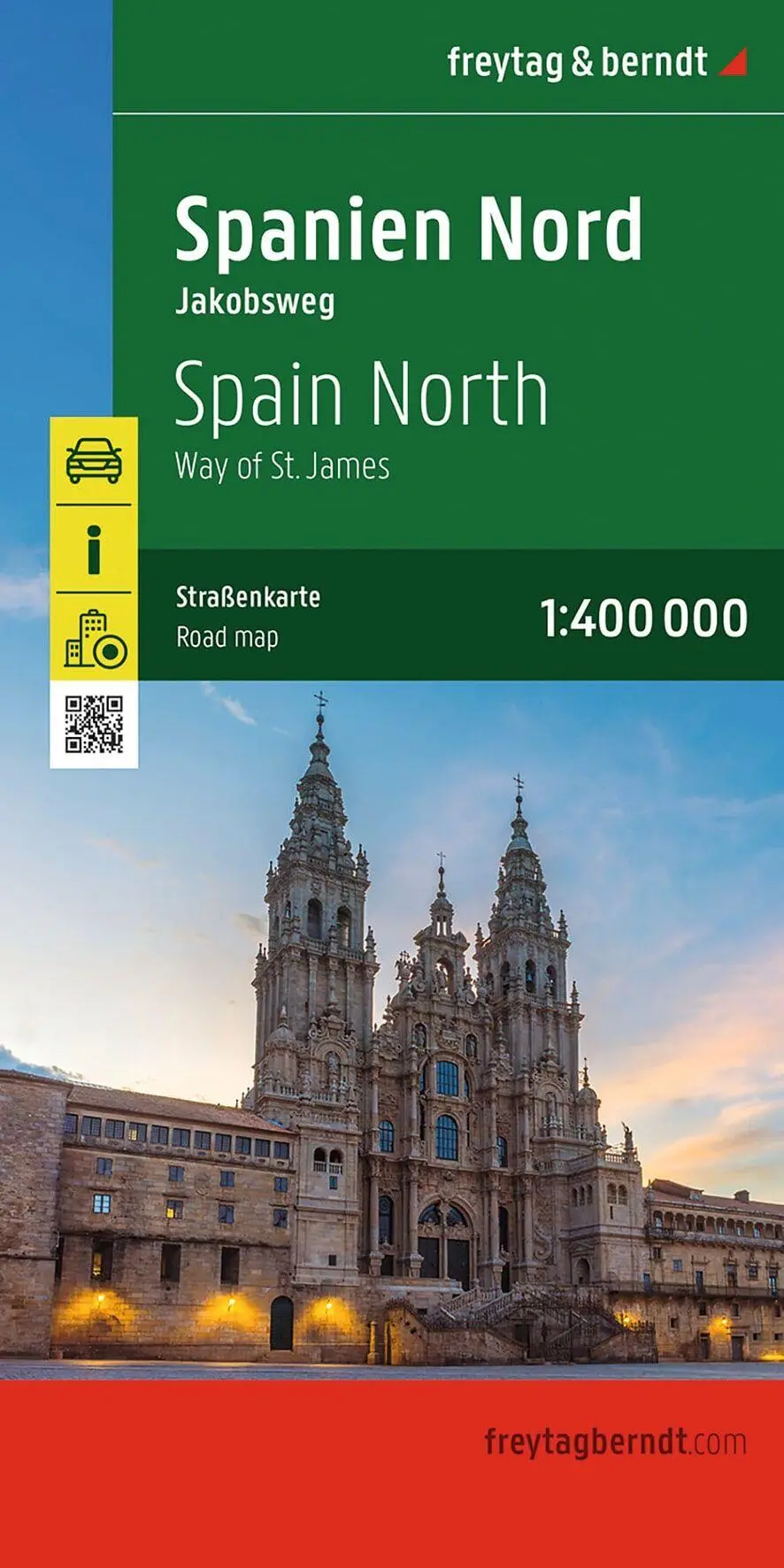 Cover: 9783707923995 | Spanien Nord - Jakobsweg, Straßenkarte 1:400.000, freytag &amp; berndt