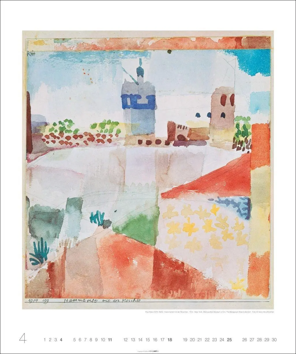 Bild: 9783839903995 | Die Tunisreise Edition Kalender 2027 | Paul/Macke, August Klee | 14 S.