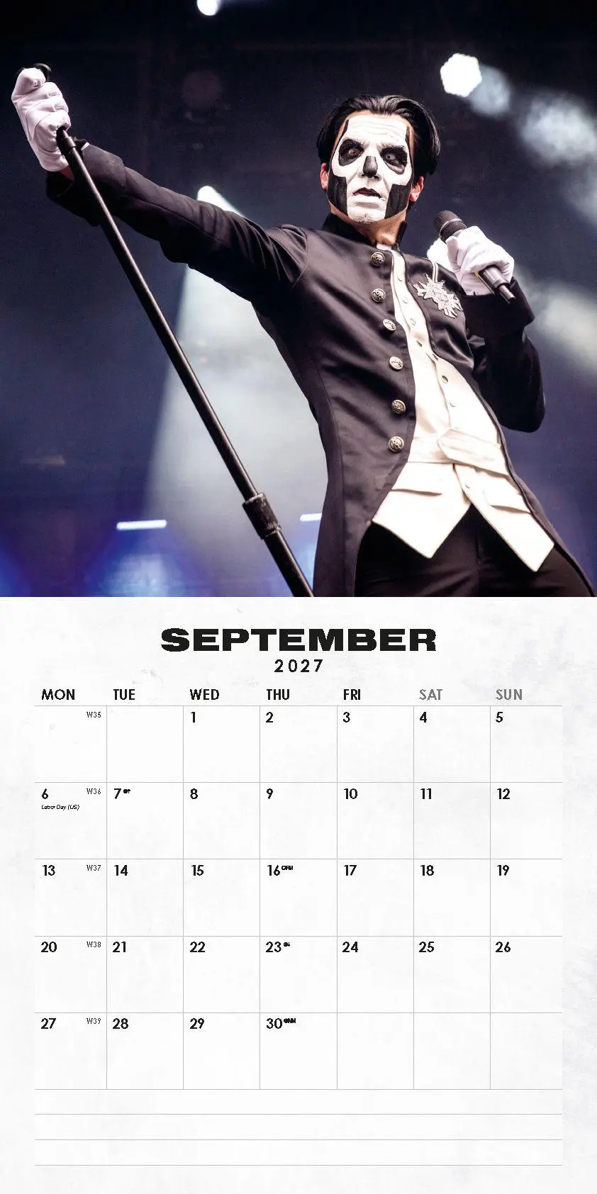 Bild: 9798893613995 | Ghost Kalender 2027 | Kalender | Deutsch | 2027 | EAN 9798893613995