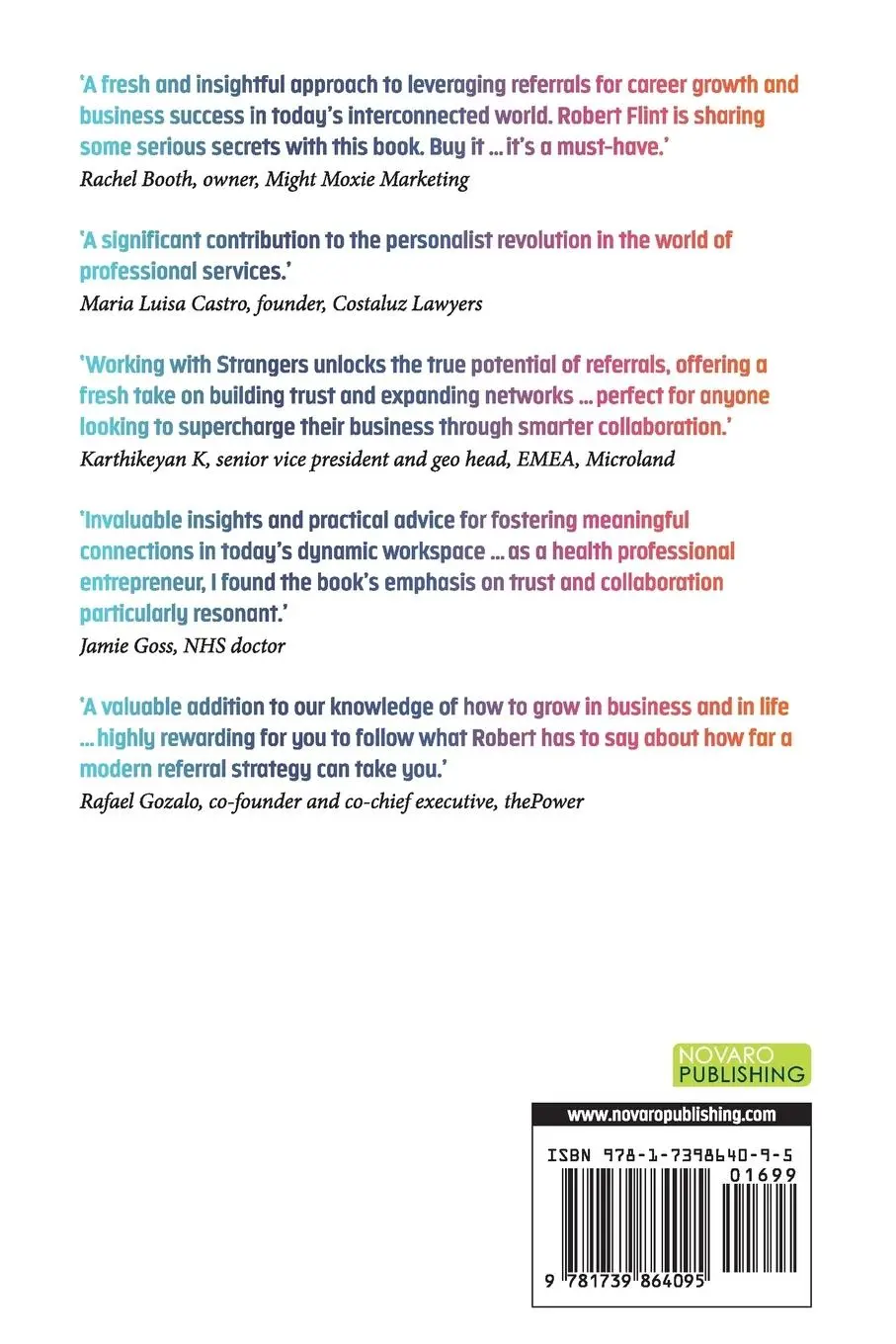 Rückseite: 9781739864095 | Working with strangers | Robert Flint | Taschenbuch | Englisch | 2025