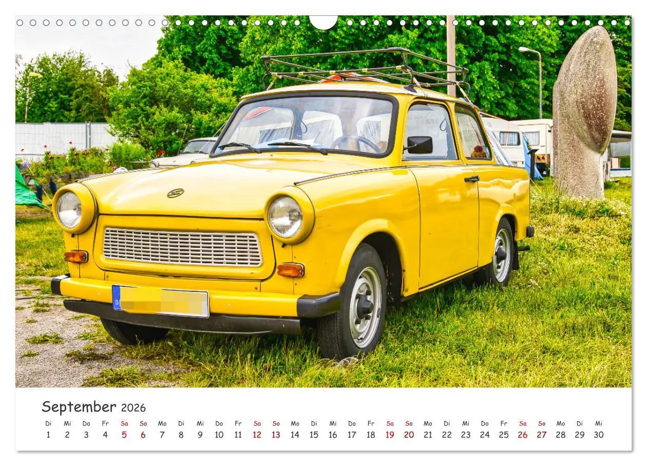 Bild: 9783457584095 | Trabi-Kult (Wandkalender 2026 DIN A3 quer), CALVENDO Monatskalender