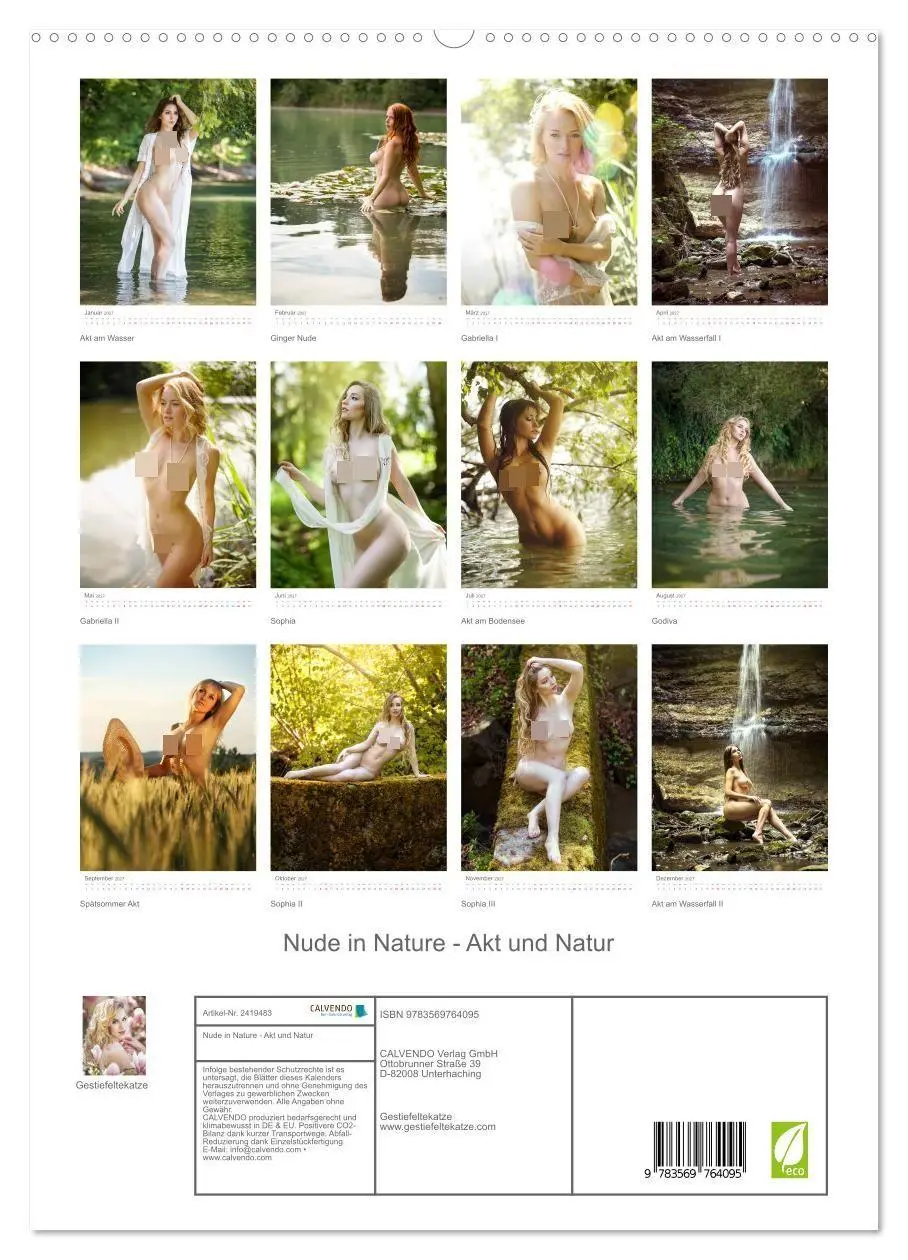Bild: 9783569764095 | Nude in Nature - Akt und Natur (hochwertiger Premium Wandkalender...