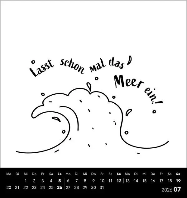 Bild: 9783731884095 | Visual Words Black 2026 | Verlag Korsch | Kalender | Spiralbindung
