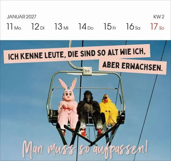 Bild: 9783819304095 | Lieber verrückt das Leben genießen 2027 | Korsch Verlag | Kalender