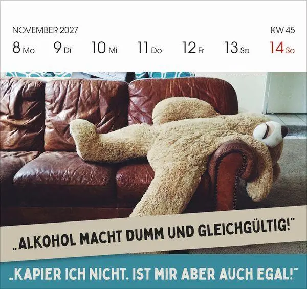 Bild: 9783819304095 | Lieber verrückt das Leben genießen 2027 | Korsch Verlag | Kalender