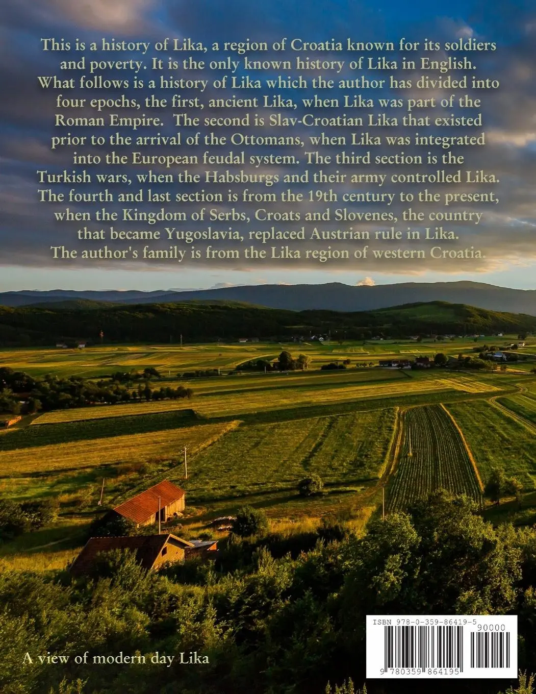 Rückseite: 9780359864195 | The History of Lika, Croatia | Land of War and Warriors | Oreskovich