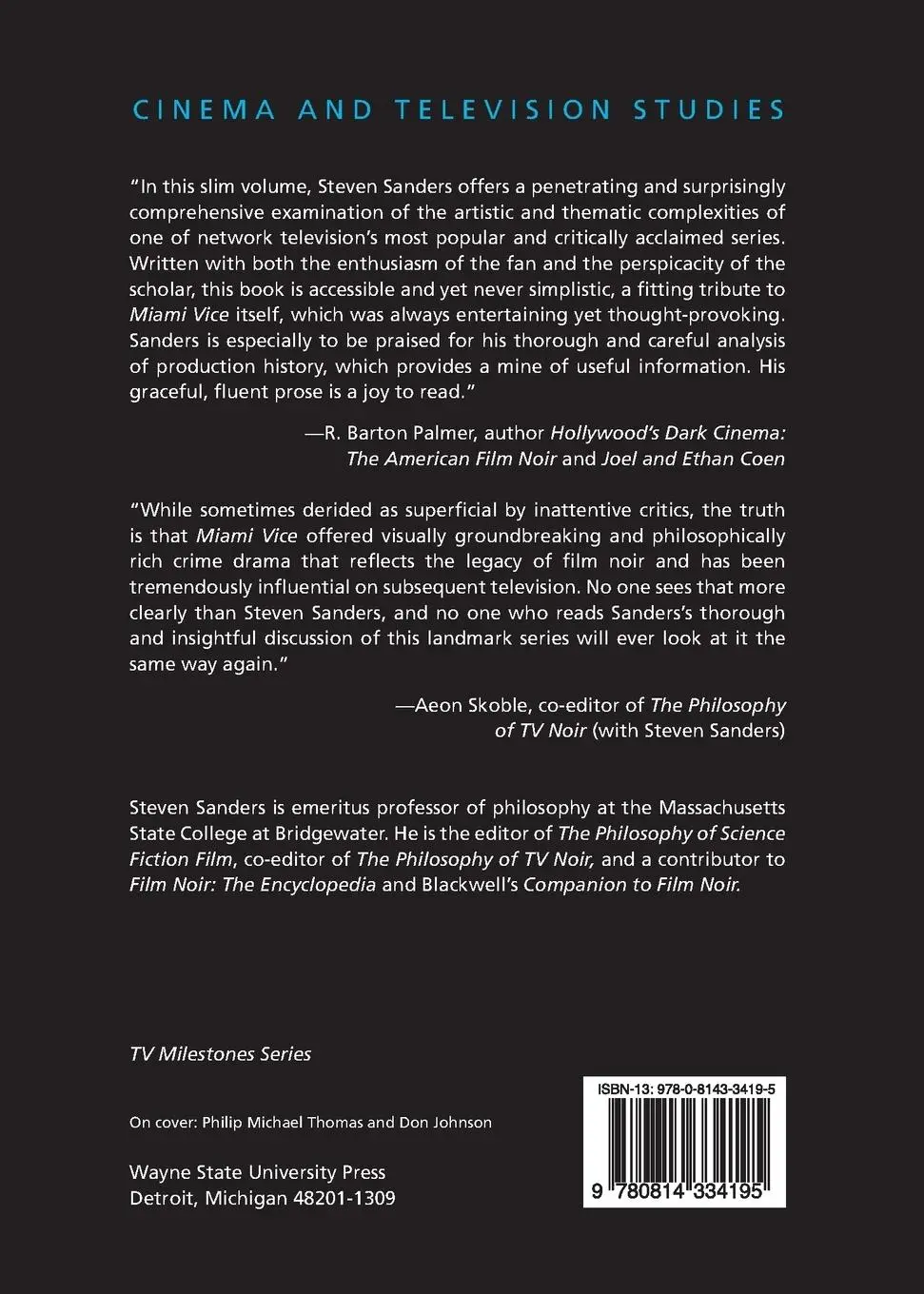 Rückseite: 9780814334195 | Miami Vice | Steven Sanders | Taschenbuch | Englisch | 2010