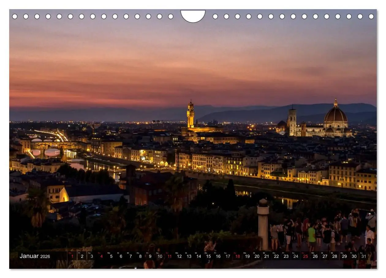 Bild: 9783516044195 | Abends in der Toskana (Wandkalender 2026 DIN A4 quer), CALVENDO...