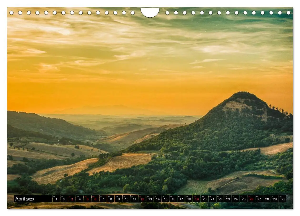 Bild: 9783516044195 | Abends in der Toskana (Wandkalender 2026 DIN A4 quer), CALVENDO...