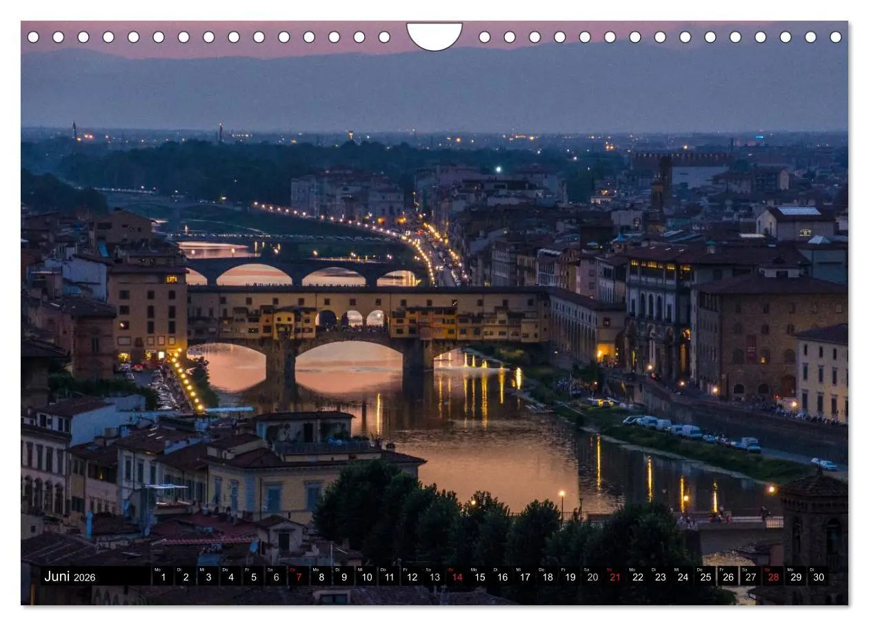 Bild: 9783516044195 | Abends in der Toskana (Wandkalender 2026 DIN A4 quer), CALVENDO...