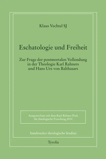 Cover: 9783702234195 | PoD - Eschatologie und Freiheit | Klaus Vechtel SJ | Taschenbuch